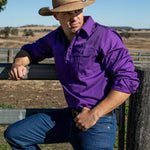Cleland Work Shirt - Purple