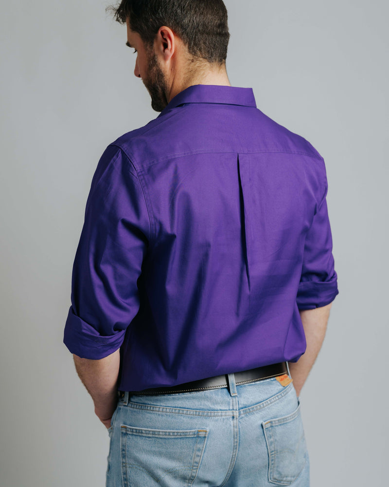 Cleland Work Shirt - Purple