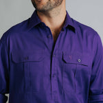 Cleland Work Shirt - Purple