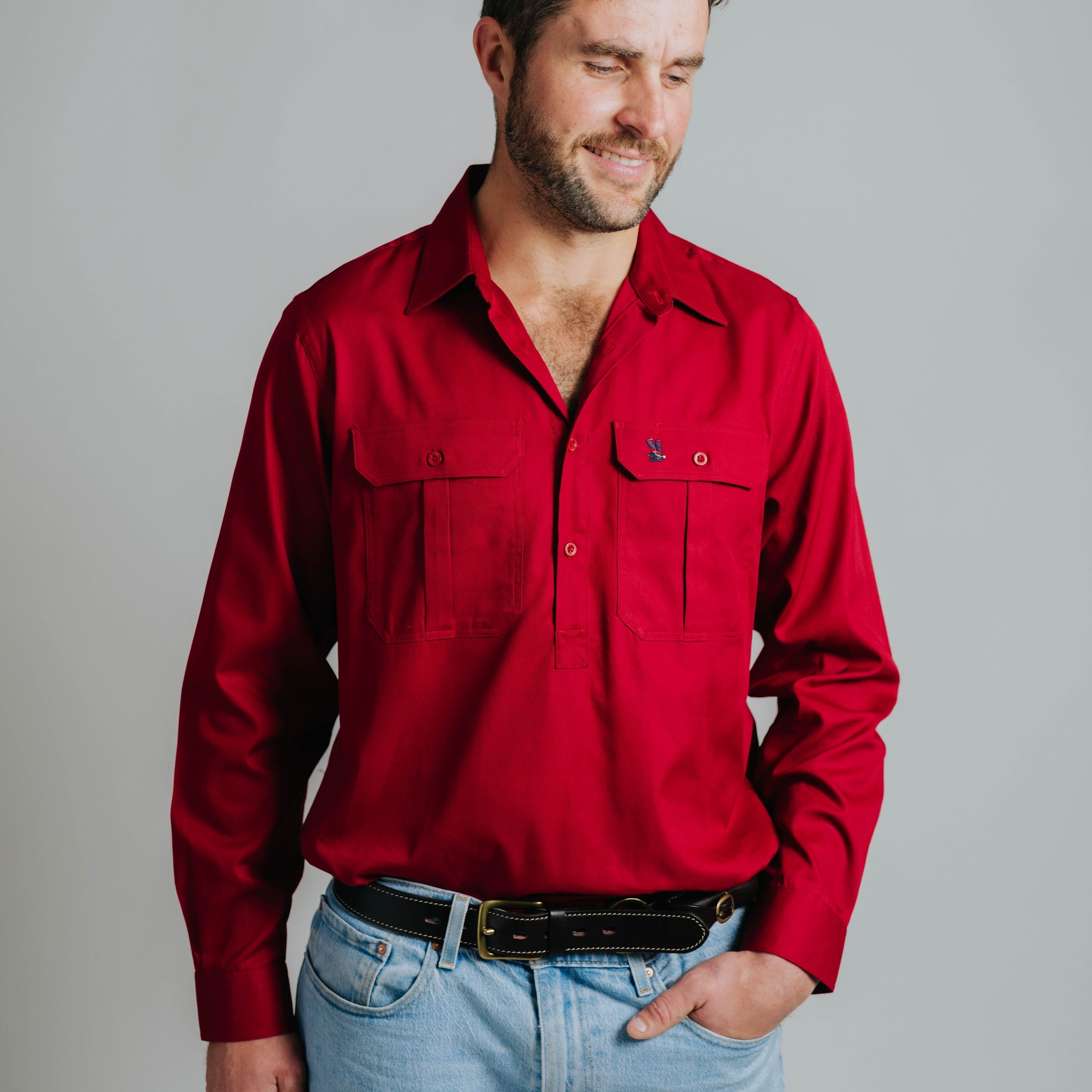 Cleland Work Shirt - Red