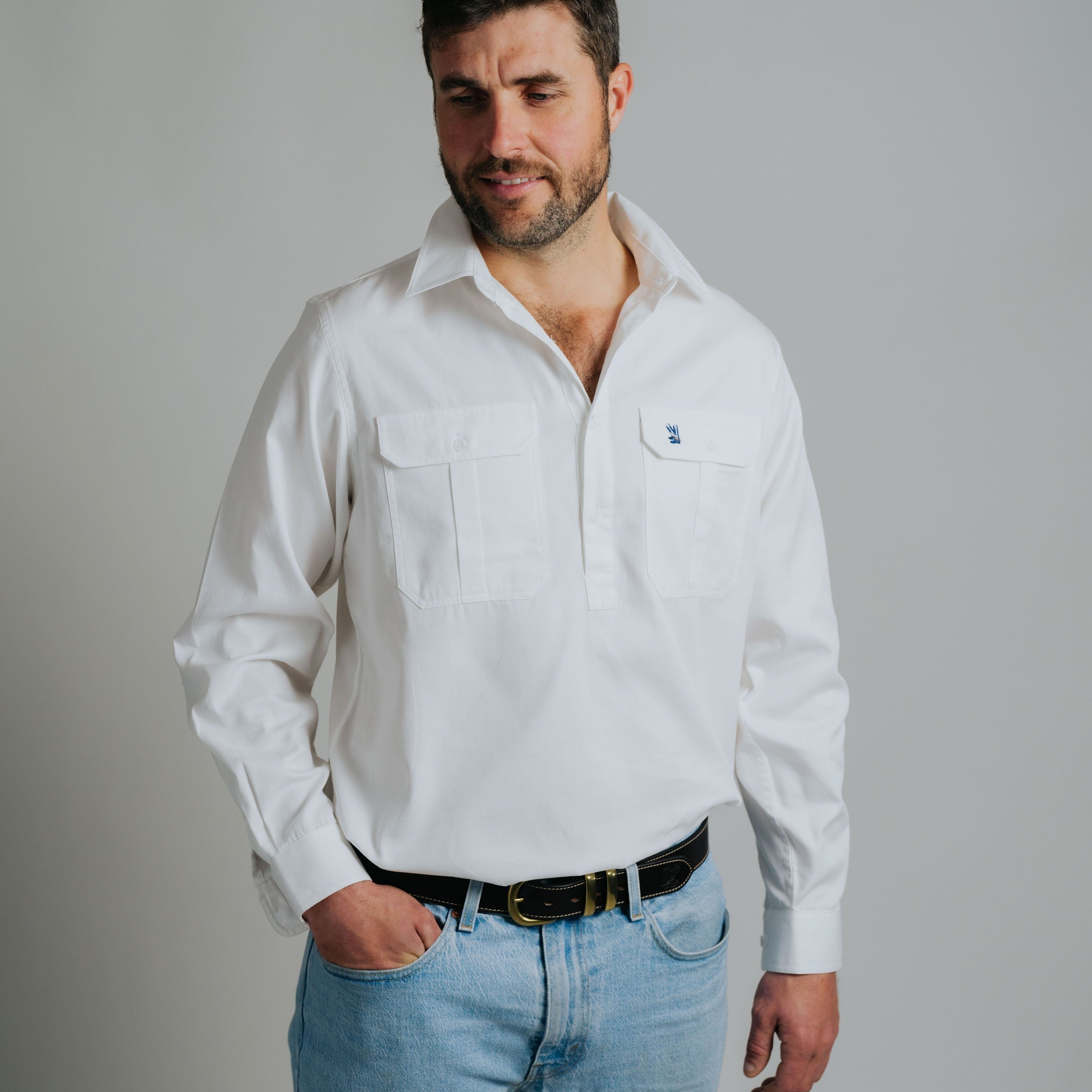 Cleland Work Shirt - White