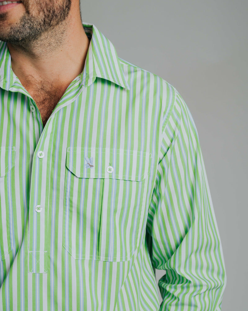 Cleland X-Blue / Green Stripe