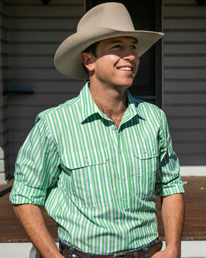 Cleland X-Blue / Green Stripe