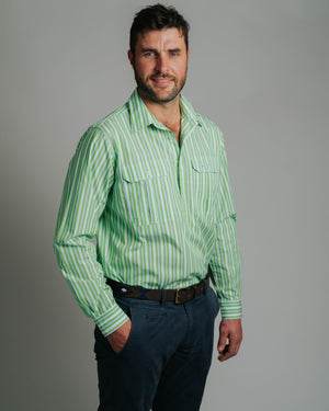 Cleland X-Blue / Green Stripe