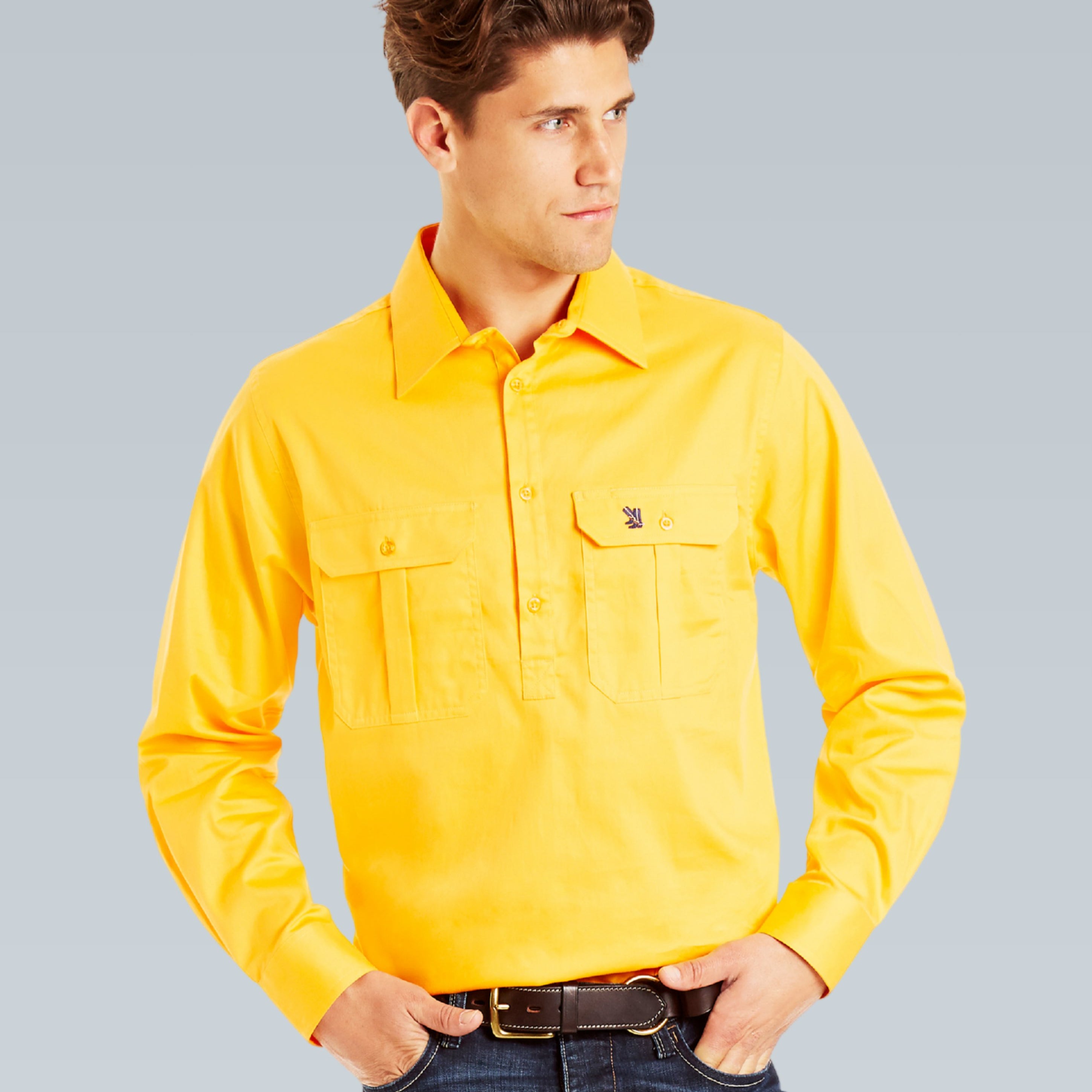 Cleland Yellow Work Shirt