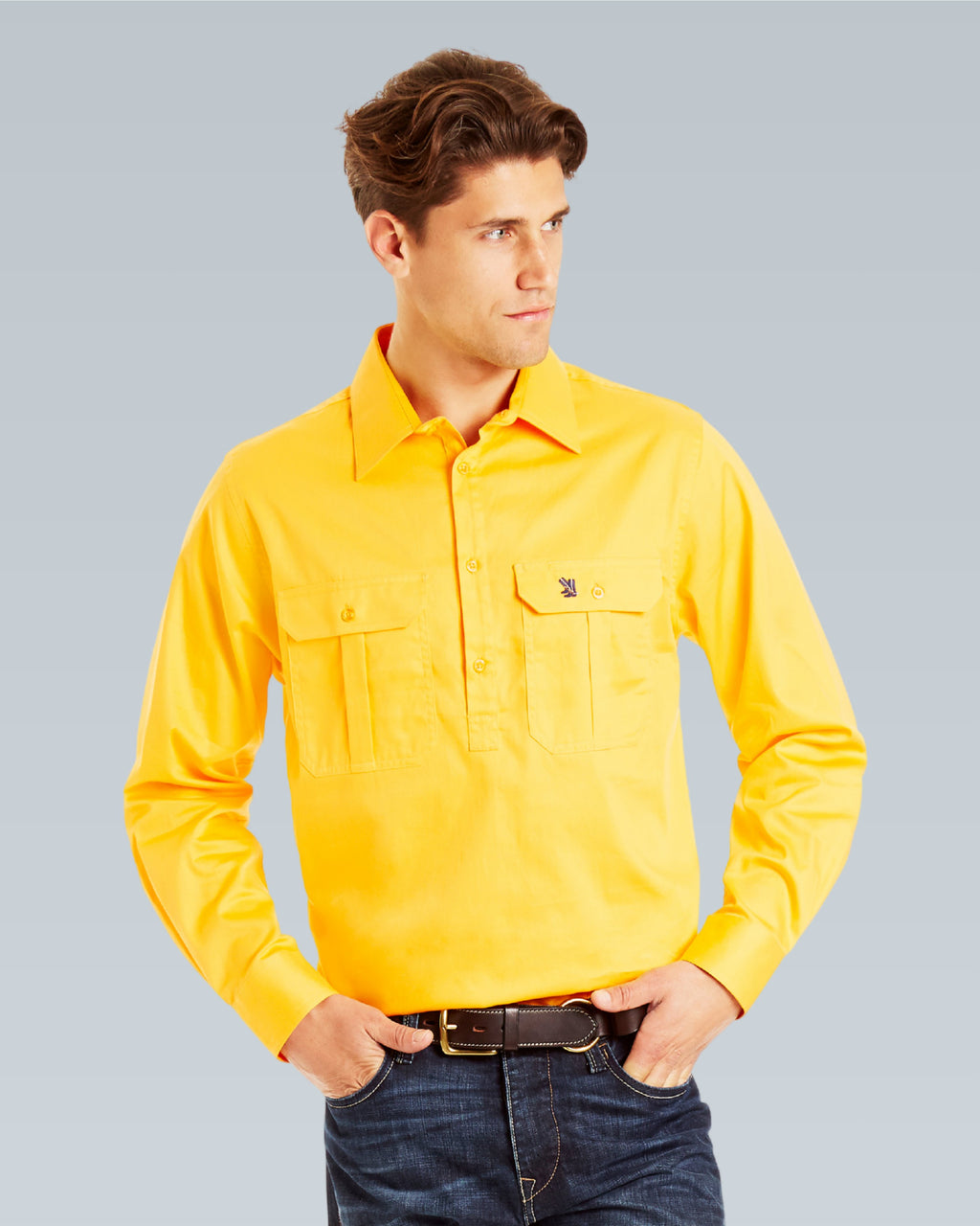 Cleland Yellow Work Shirt