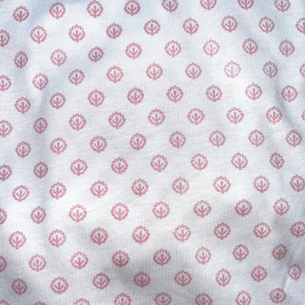 Cotton Pattern Skivvy - Pale Pink
