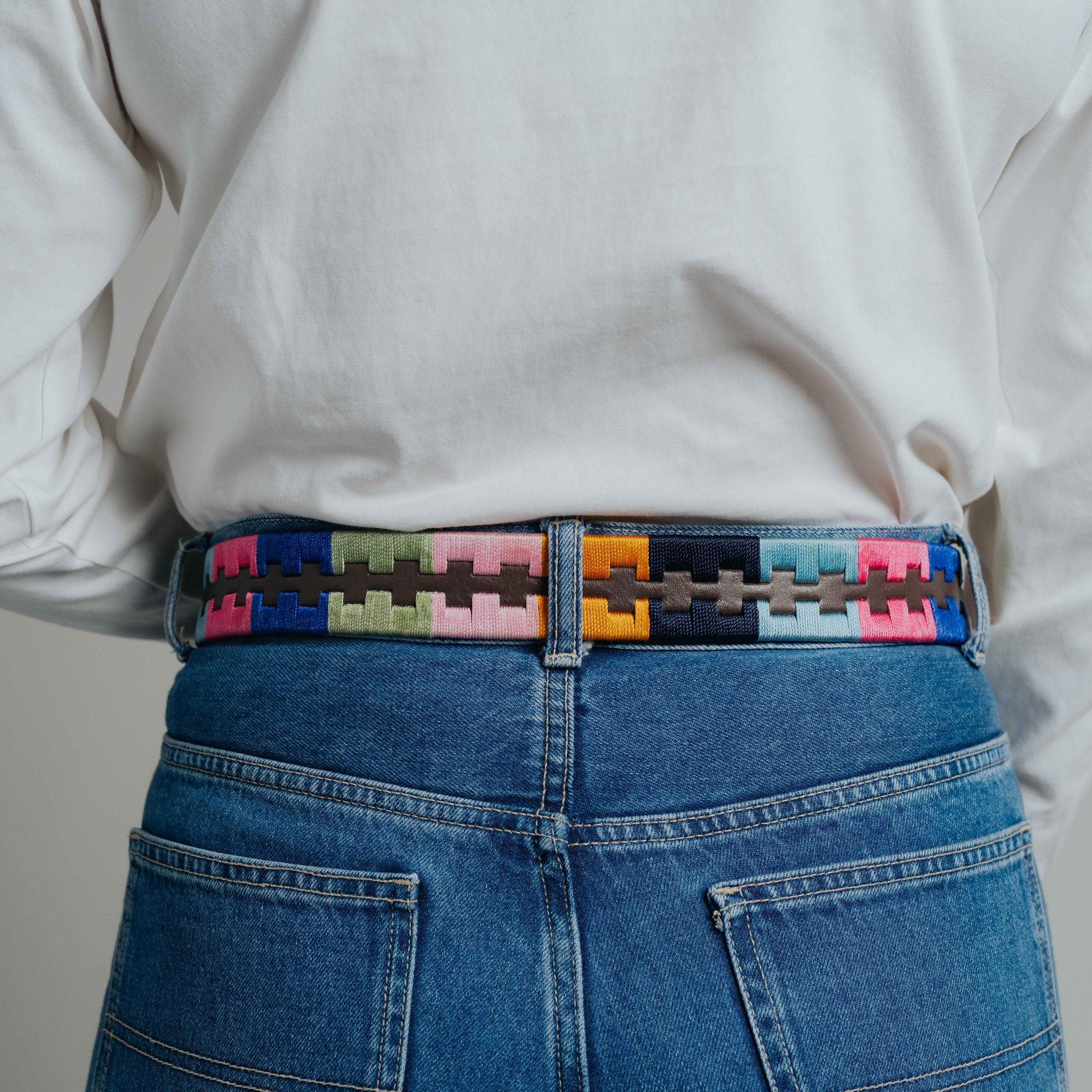 Designer Belt - Multi Colour Leather