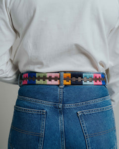 Designer Belt - Multi Colour Leather
