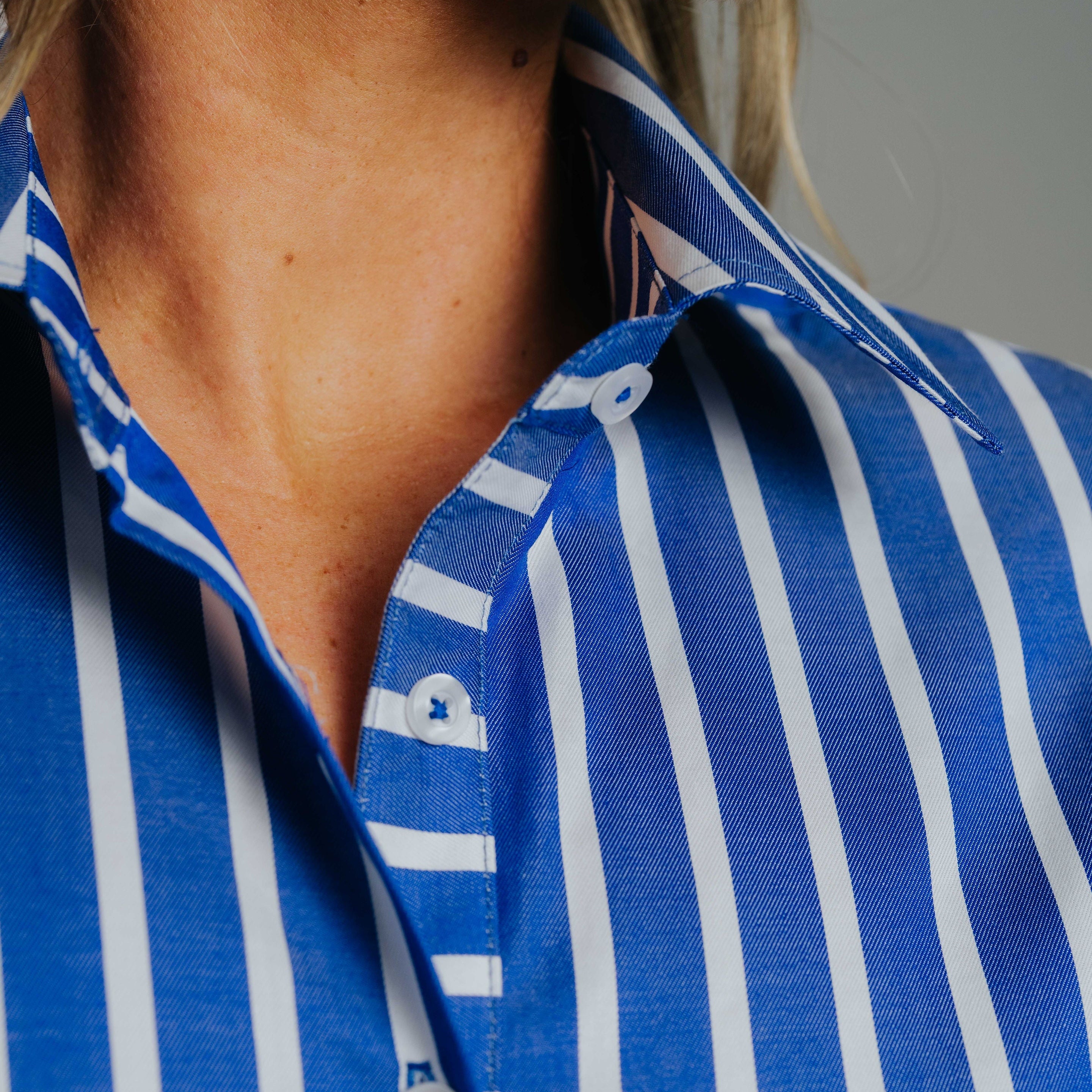Elly L-Navy/White Stripe