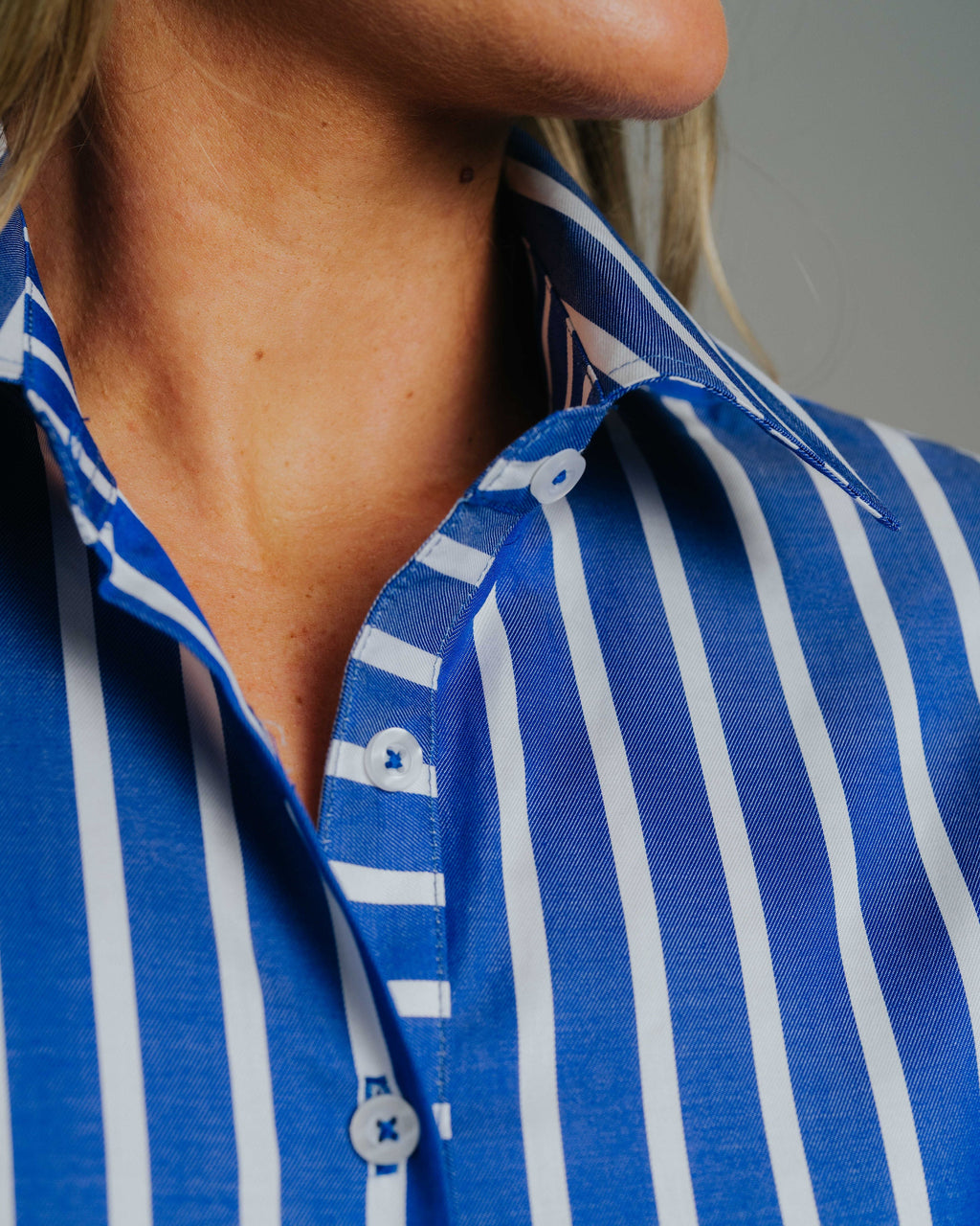 Elly L-Navy/White Stripe