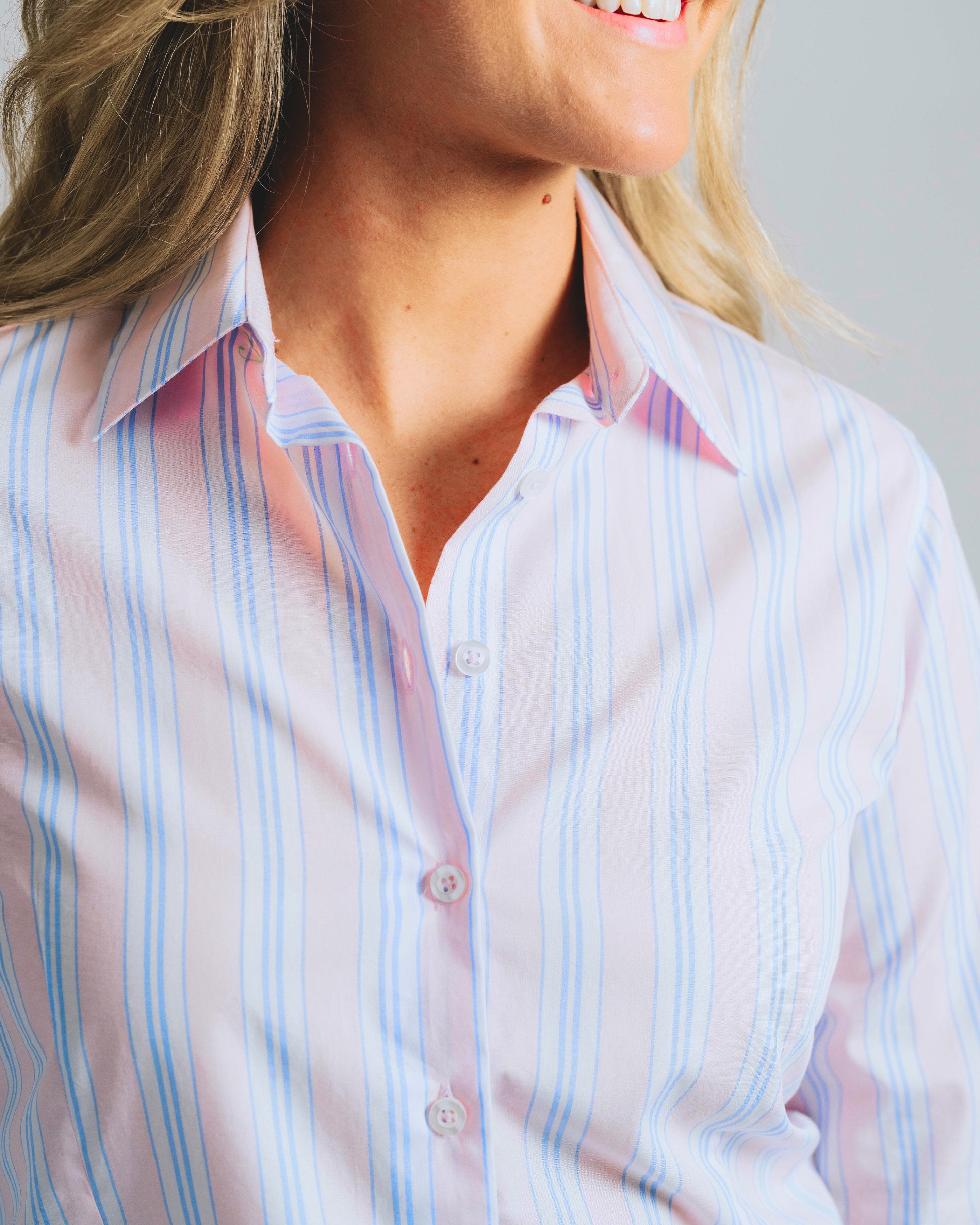 Elly S-Pink / Blue Stripe