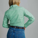 Elly T-Green/White Stripe