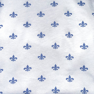 Fleur De Lis Skivvy - Cornflour