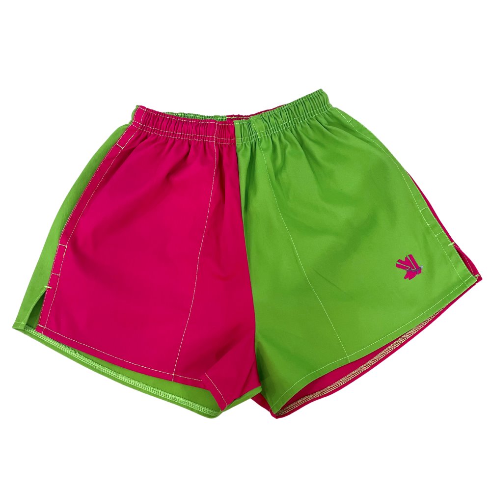 Fuschia/Lime Blackjack Shorts