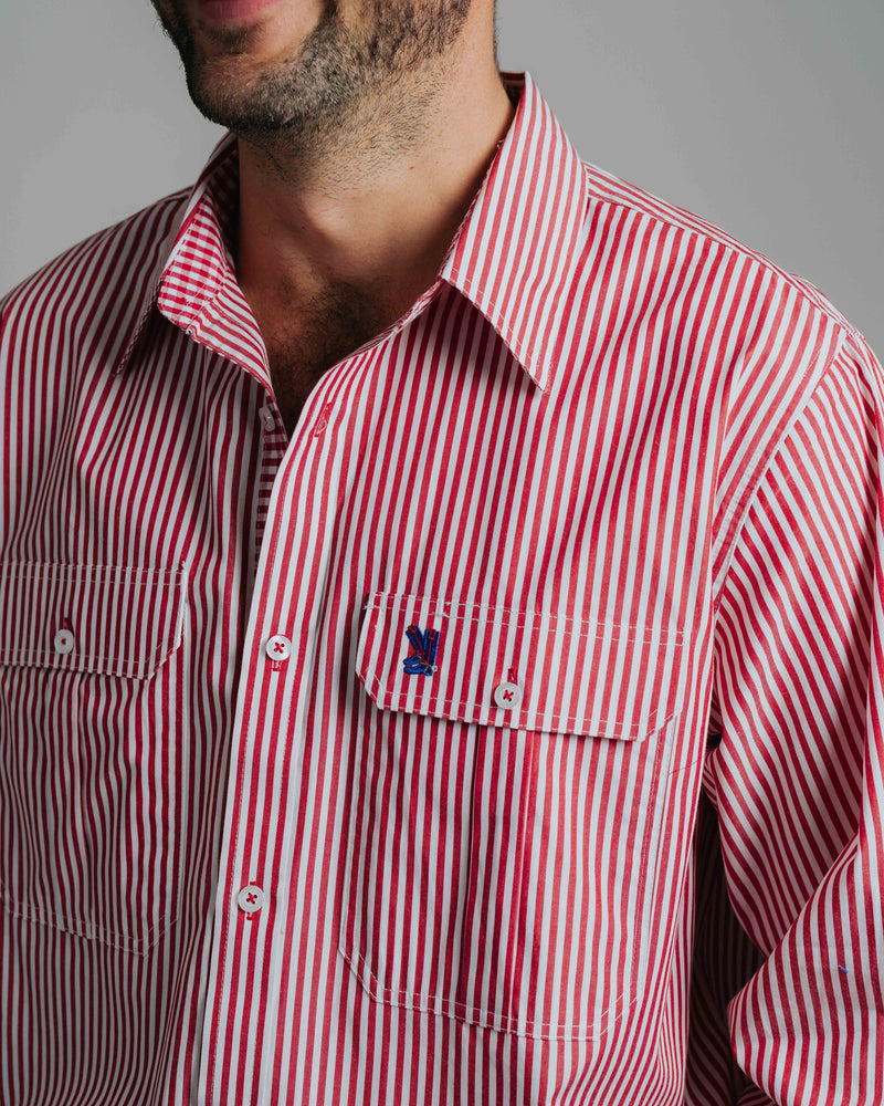 Gournama C1-Red/White Stripe