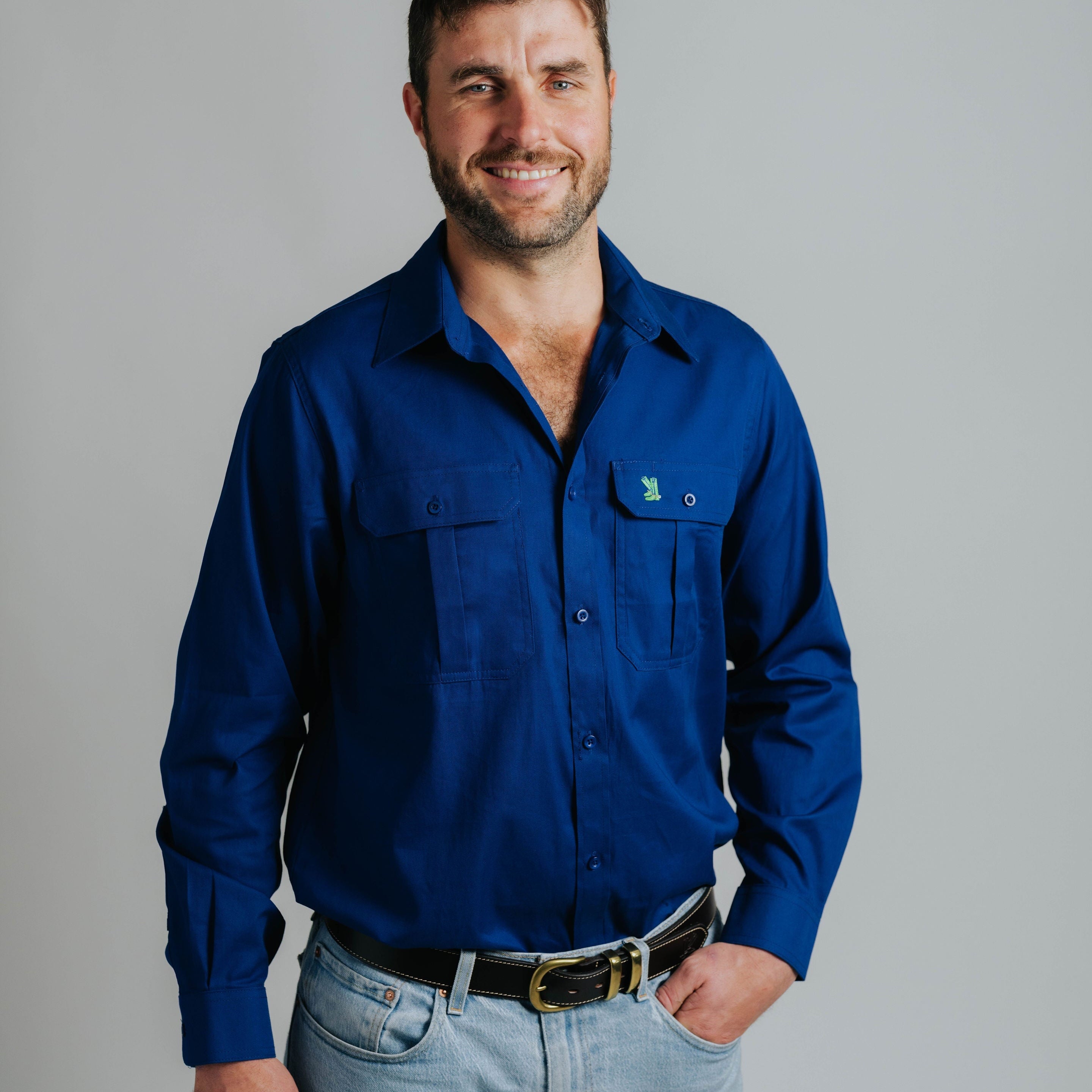 Gournama Cobalt Work Shirt - Mid Weight