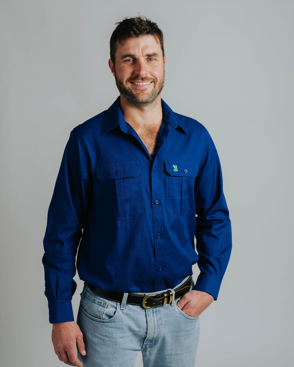 Gournama Cobalt Work Shirt - Mid Weight
