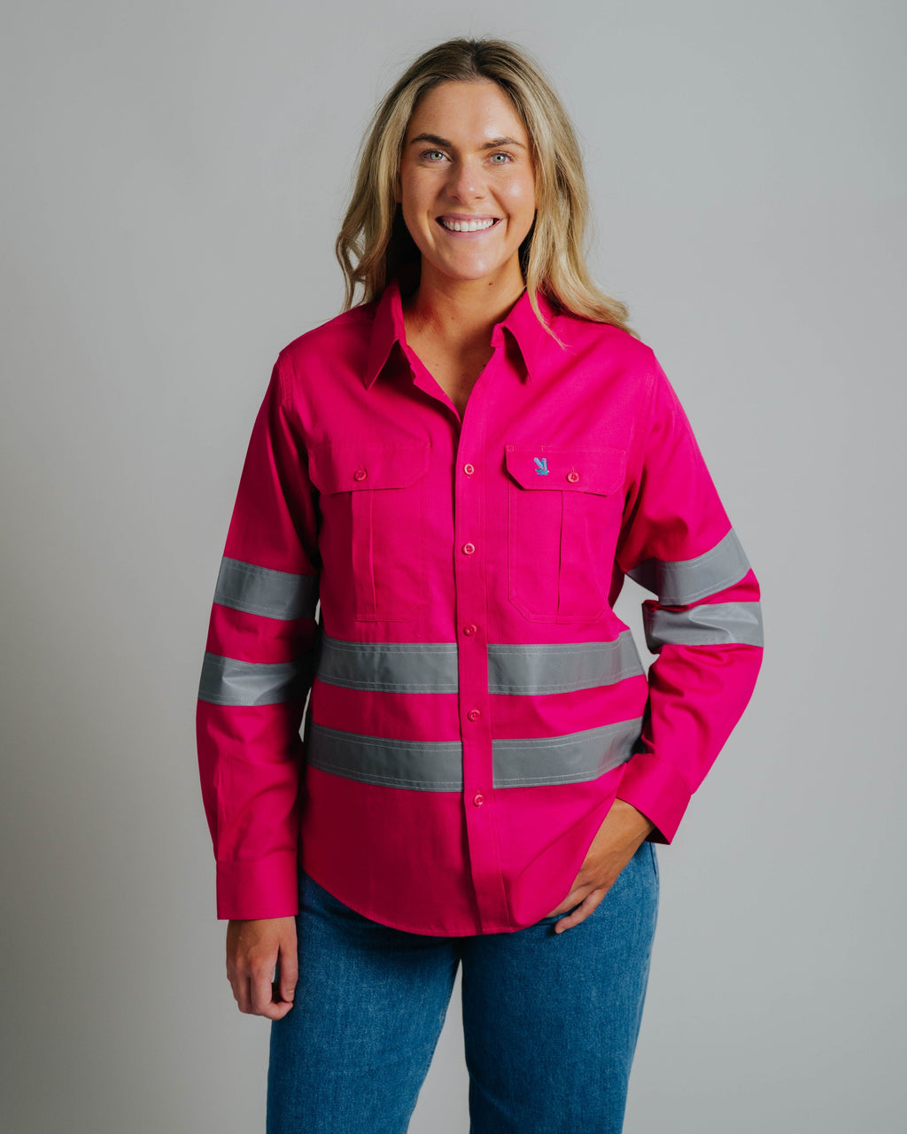 Gournama Fuchsia Hi Vis Work Shirt