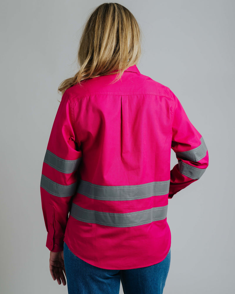 Gournama Fuchsia Hi Vis Work Shirt