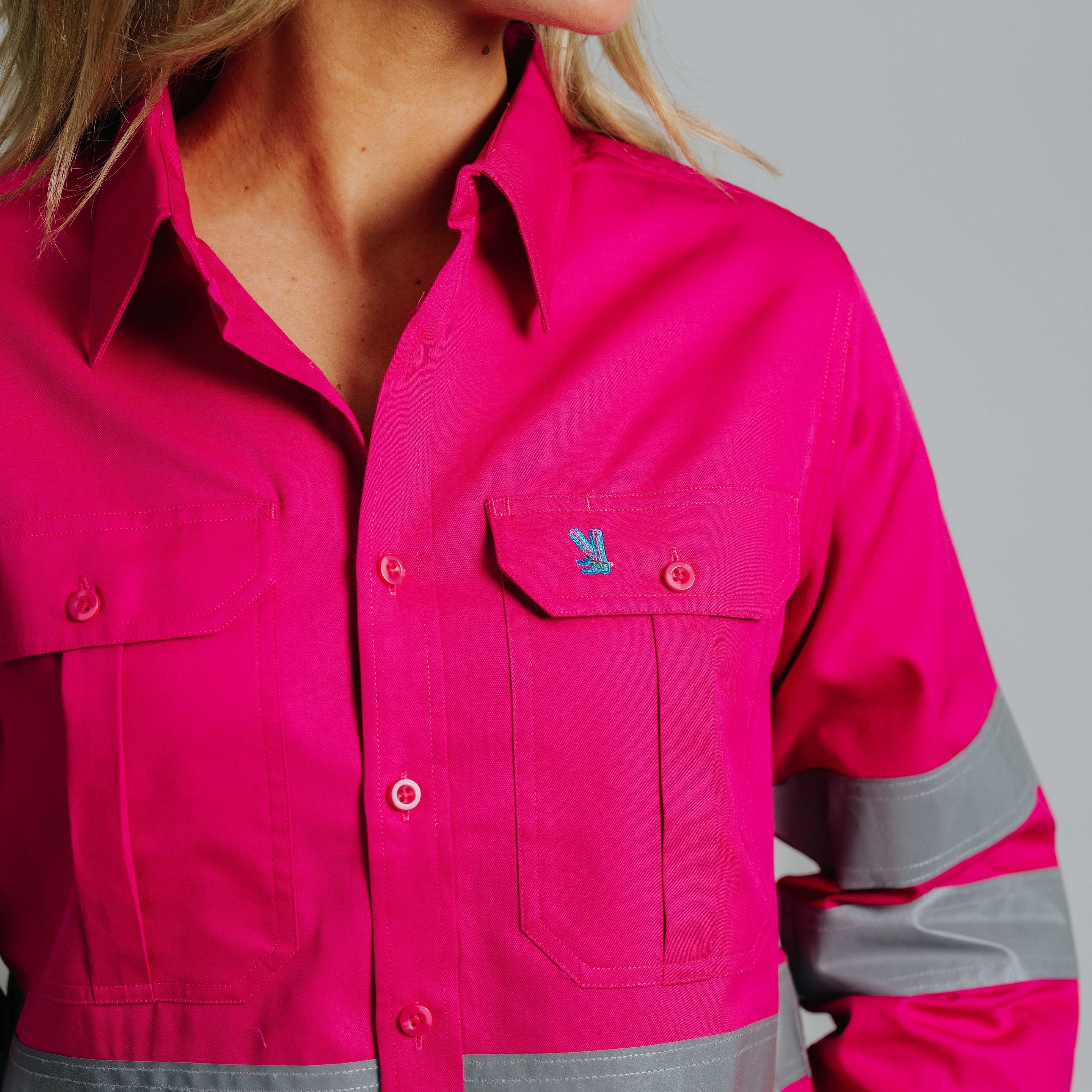 Gournama Fuchsia Hi Vis Work Shirt