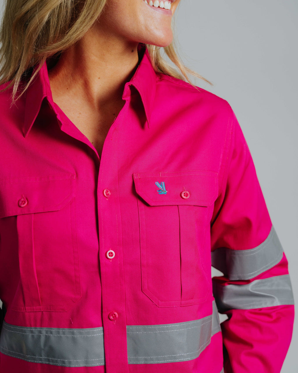 Gournama Fuchsia Hi Vis Work Shirt
