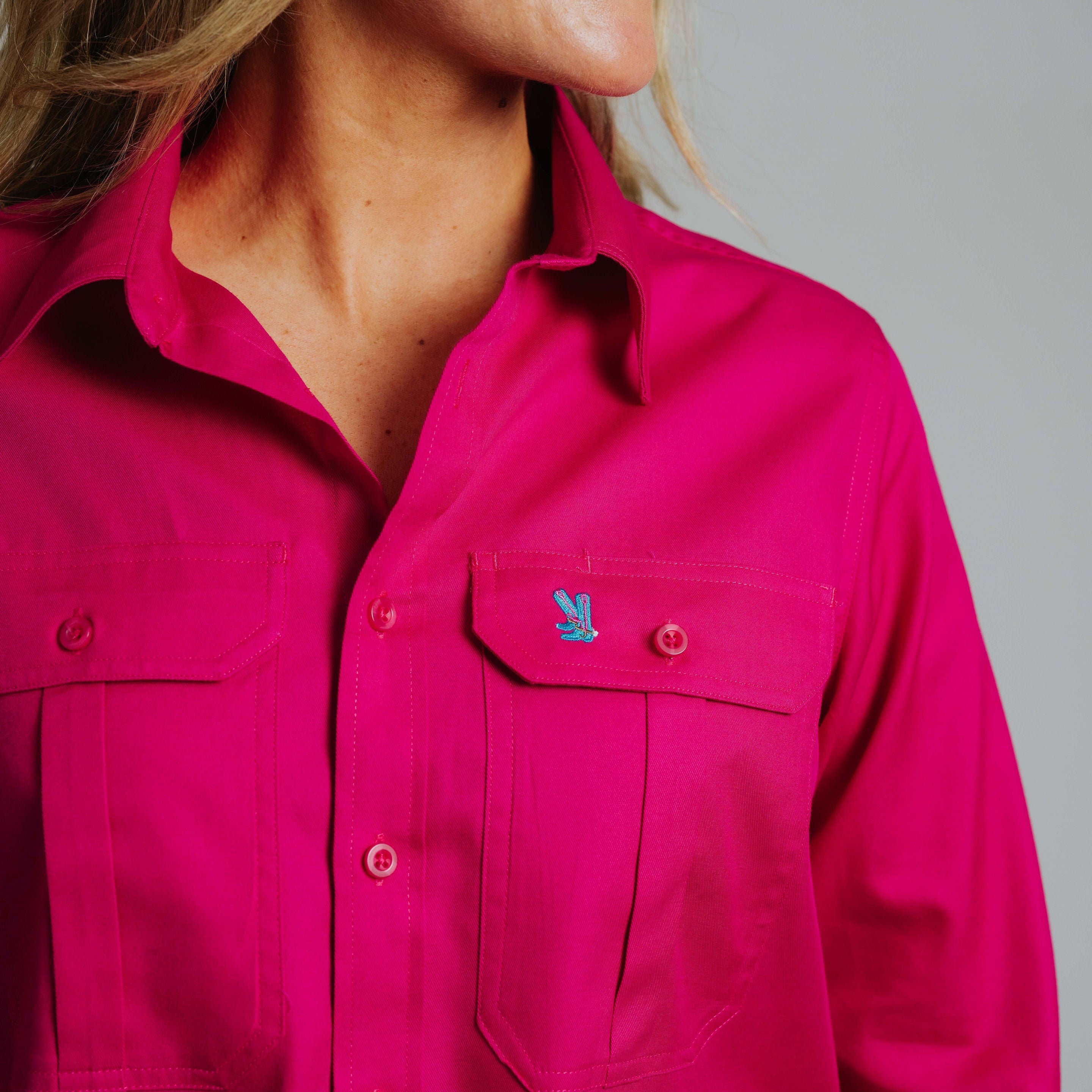 Gournama Fuchsia Work Shirt