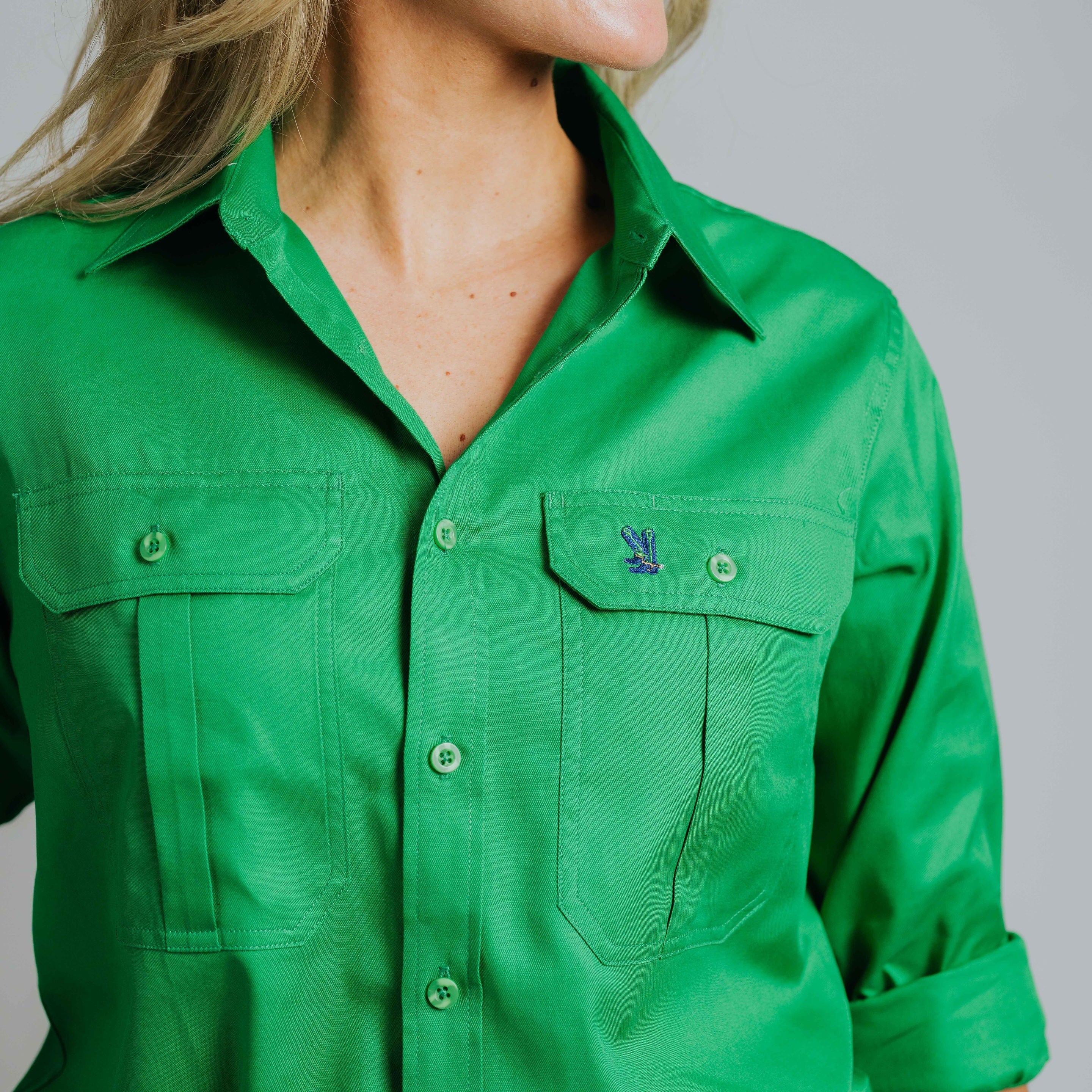 Gournama Green Work Shirt