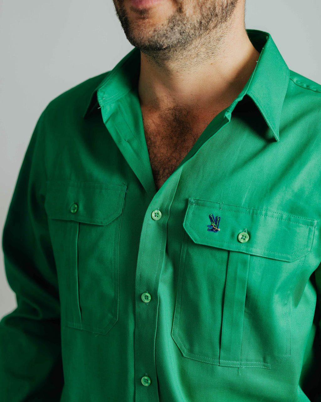 Gournama Green Work Shirt