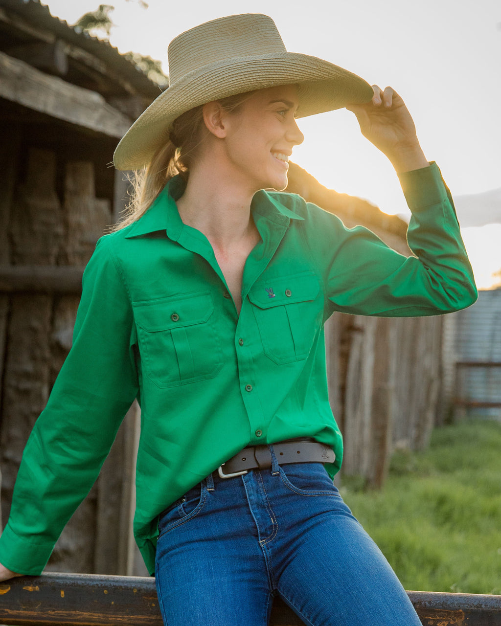 Gournama Green Work Shirt