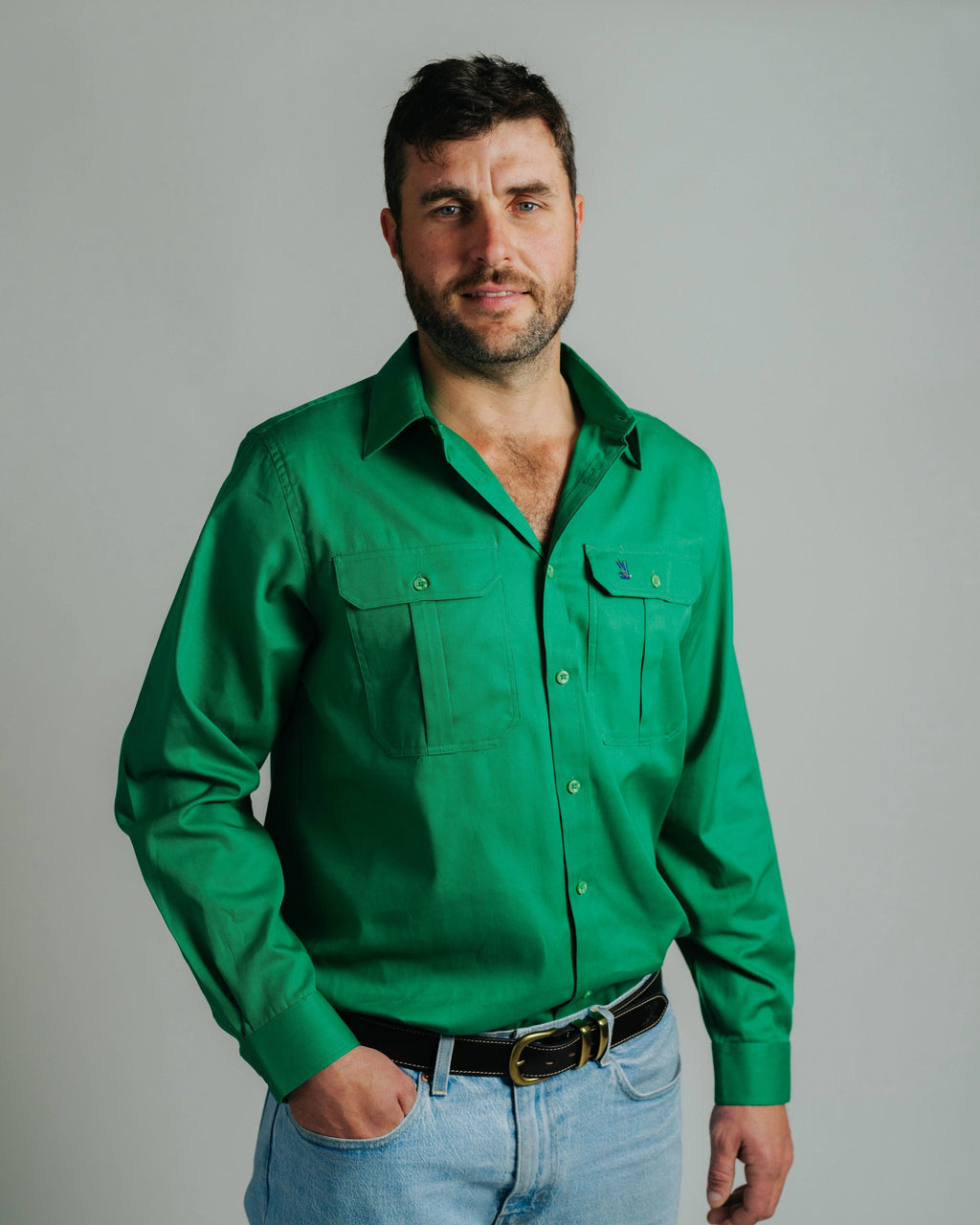 Gournama Green Work Shirt