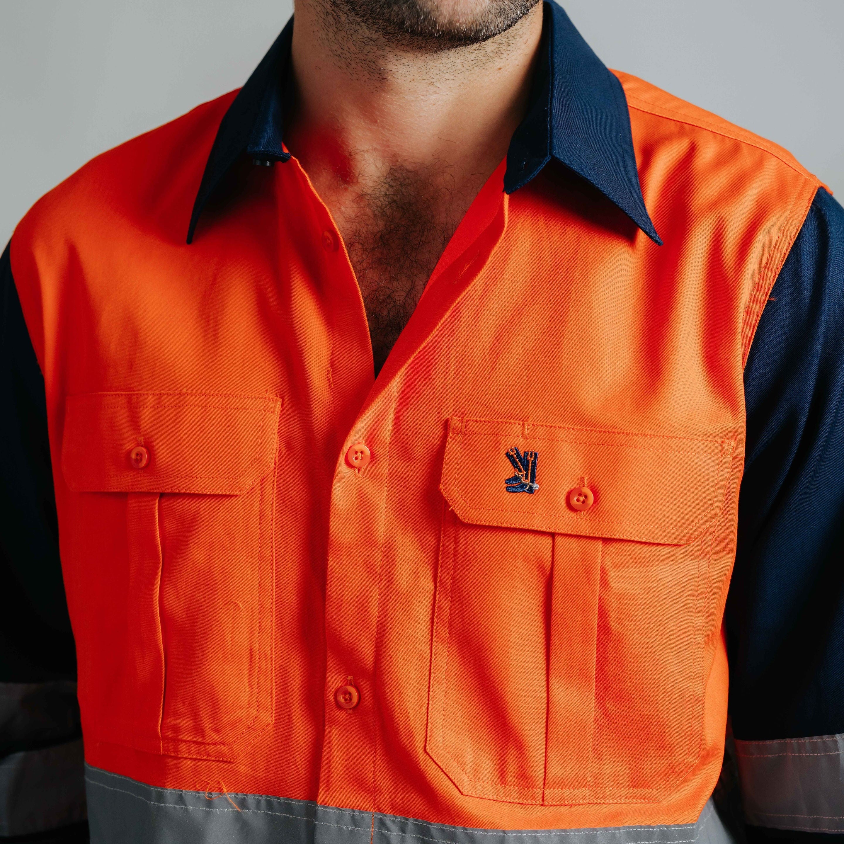 Gournama Hi Vis Orange Work Shirt