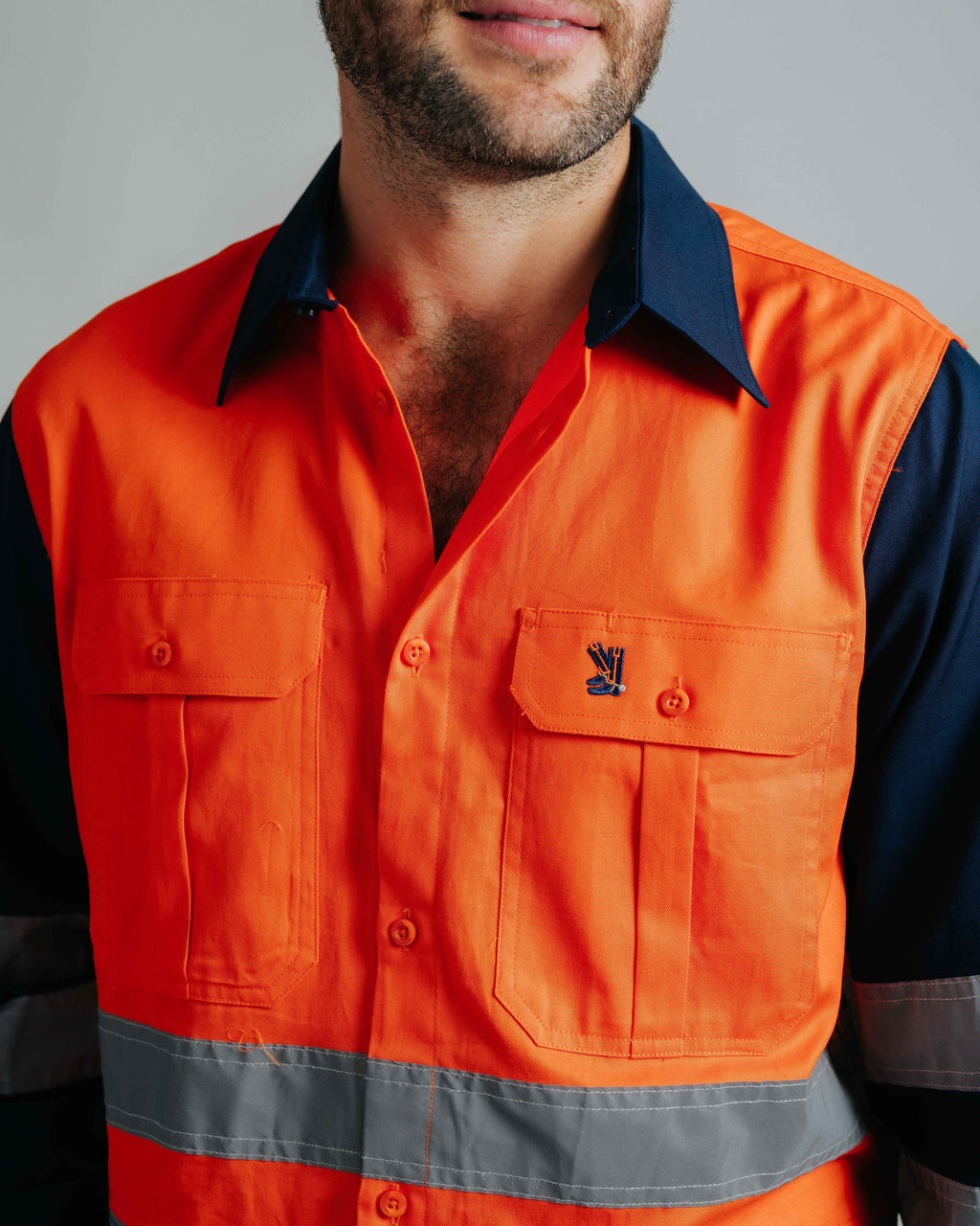 Gournama Hi Vis Orange Work Shirt