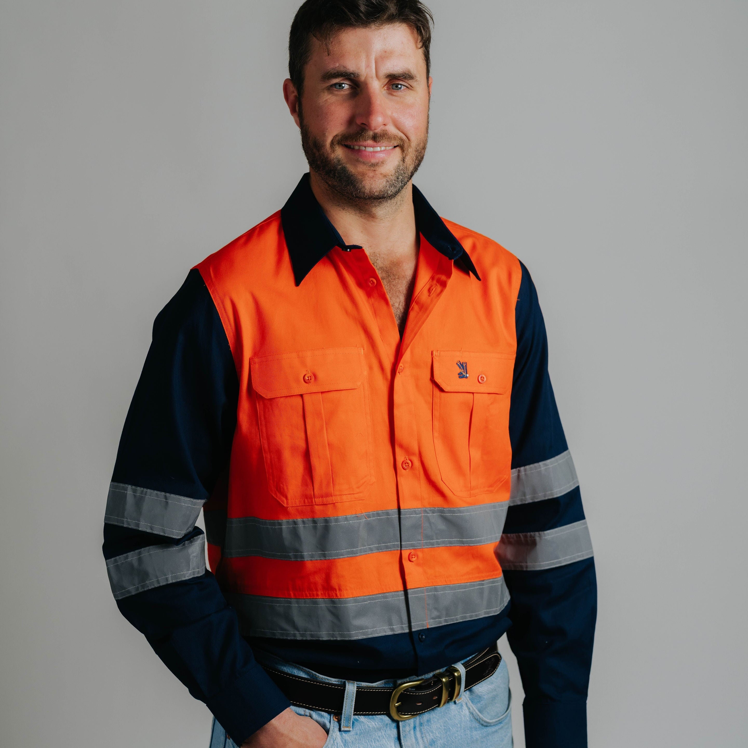 Gournama Hi Vis Orange Work Shirt