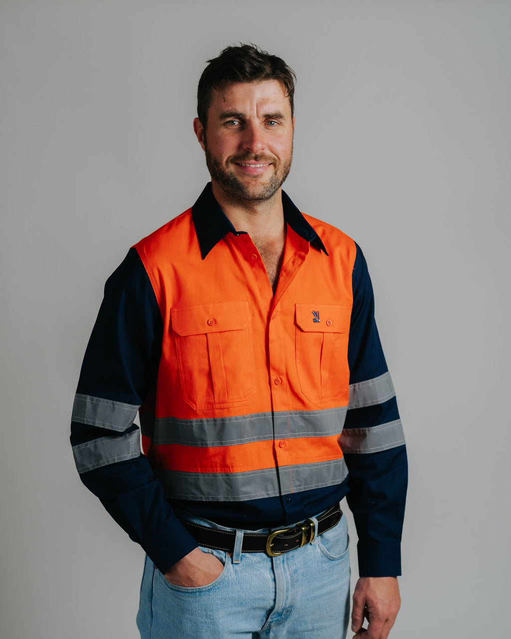 Gournama Hi Vis Orange Work Shirt