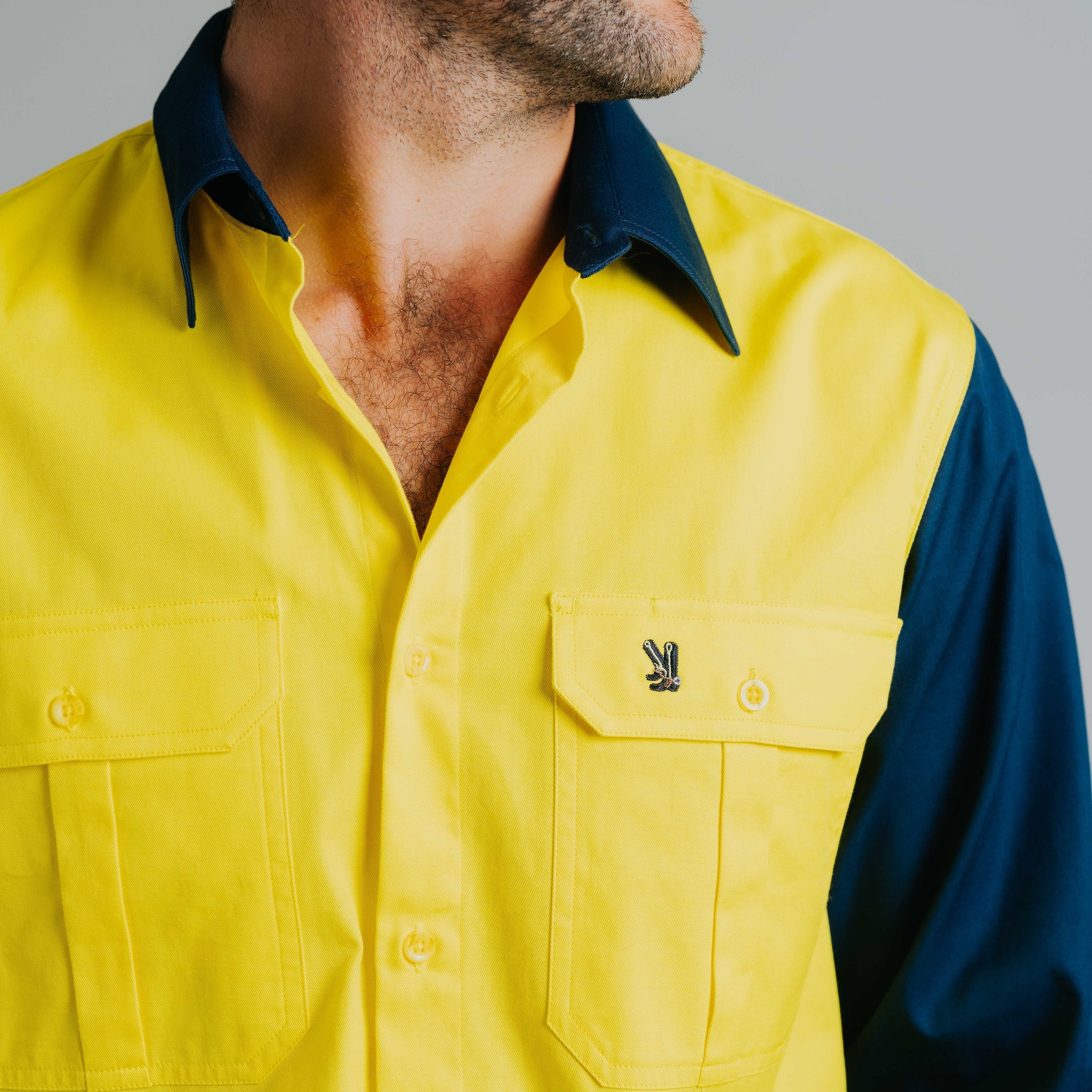 Gournama Hi Vis Yellow (no tape) Work Shirt