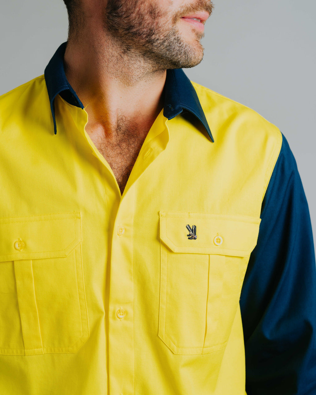 Gournama Hi Vis Yellow (no tape) Work Shirt
