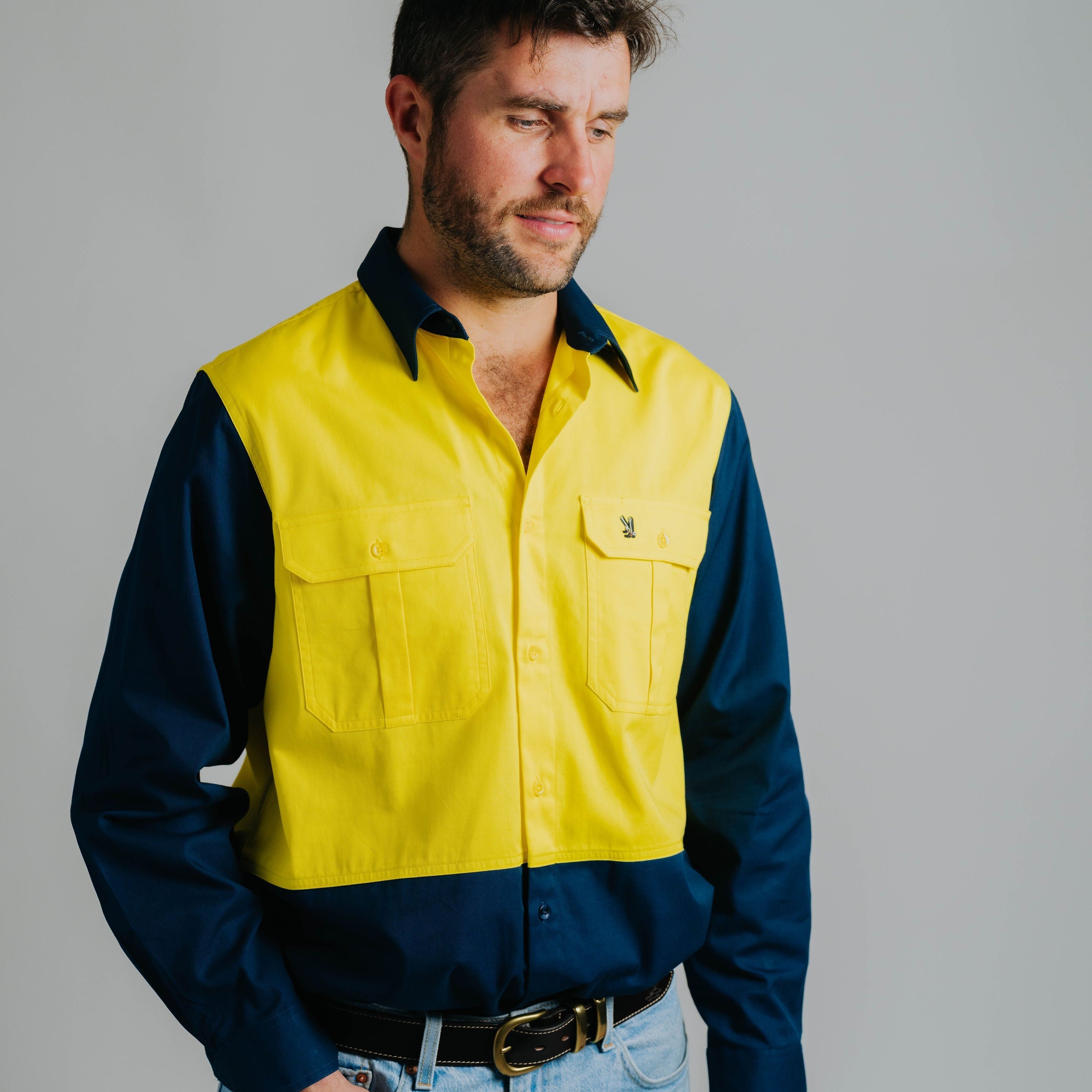 Gournama Hi Vis Yellow (no tape) Work Shirt