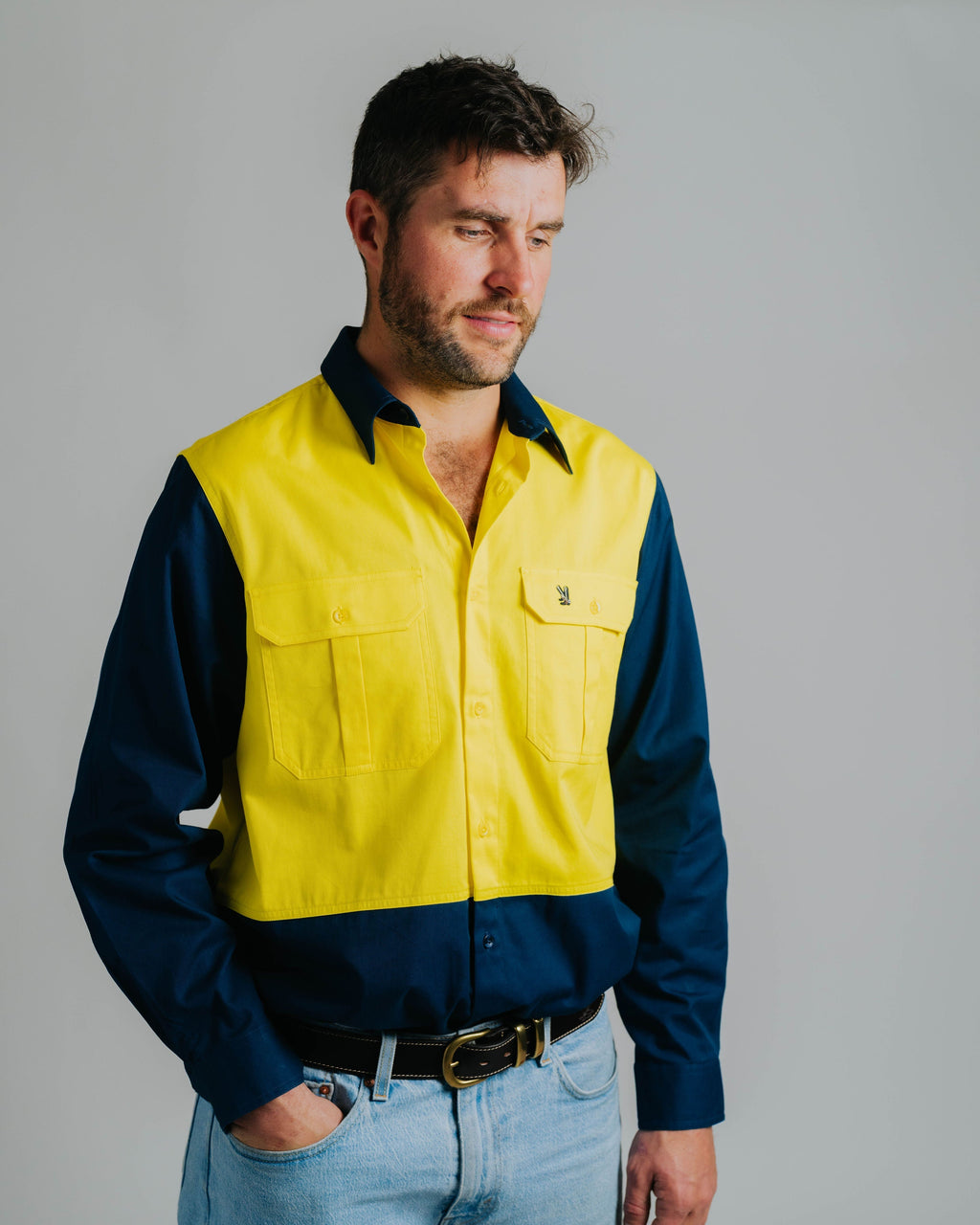 Gournama Hi Vis Yellow (no tape) Work Shirt