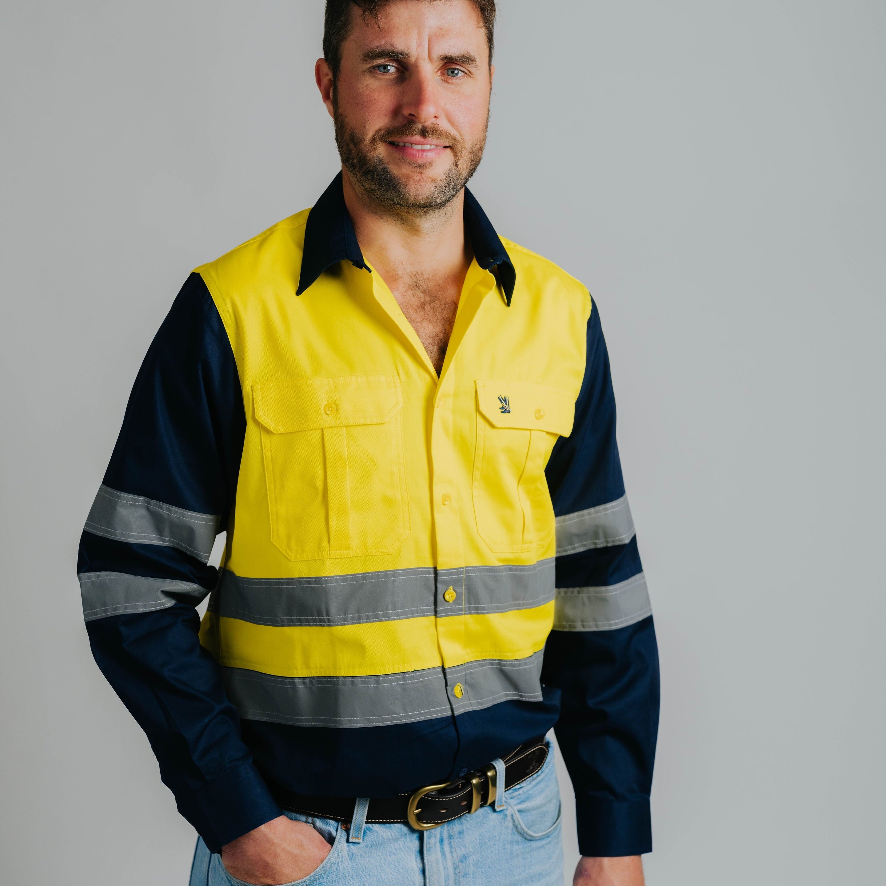 Gournama Hi Vis Yellow (w. tape) Work Shirt