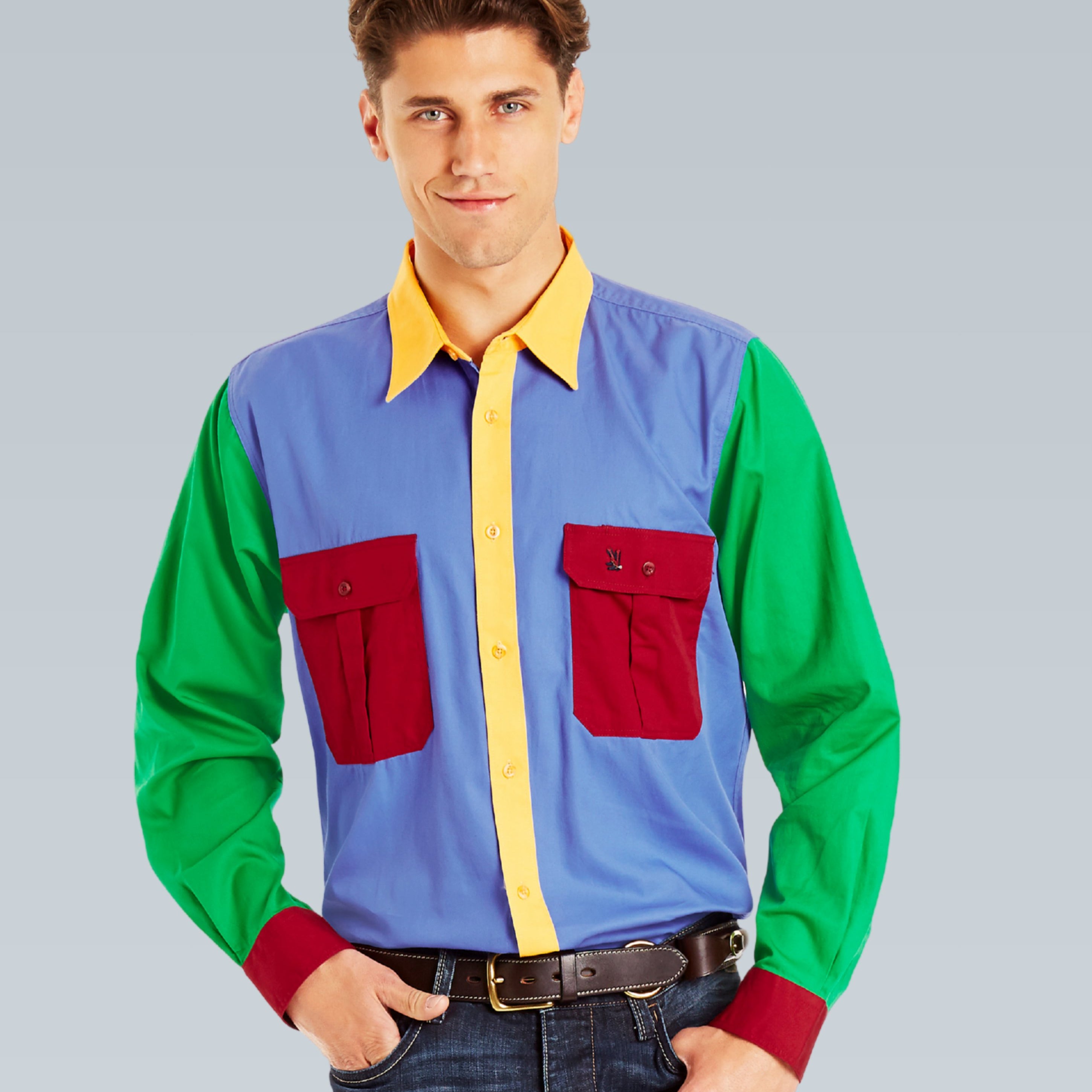 Gournama Multi Colour Work Shirt