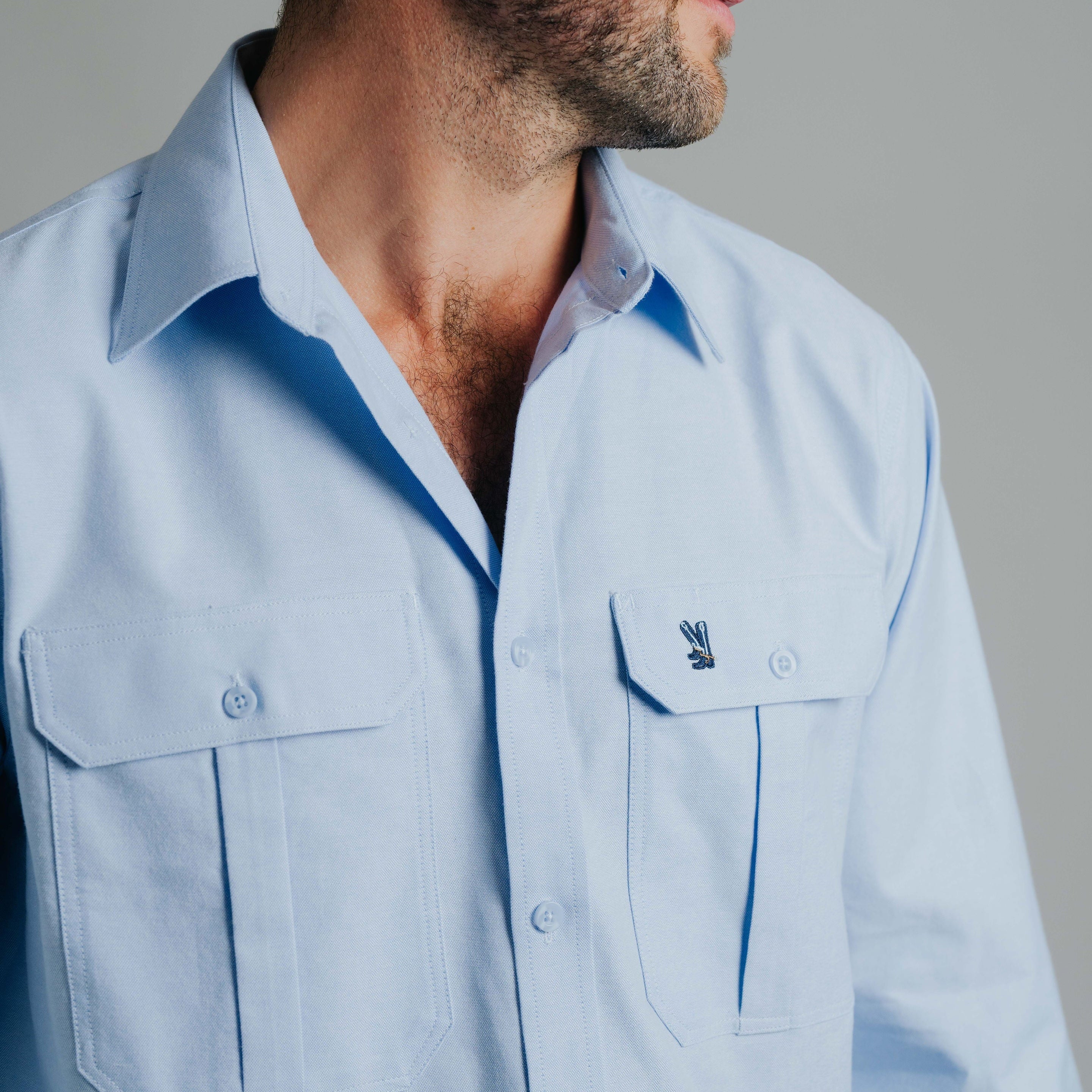 Gournama Oxford Blue Work Shirt