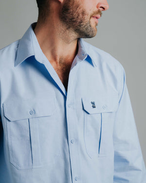 Gournama Oxford Blue Work Shirt