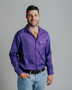 Gournama Purple Work Shirt