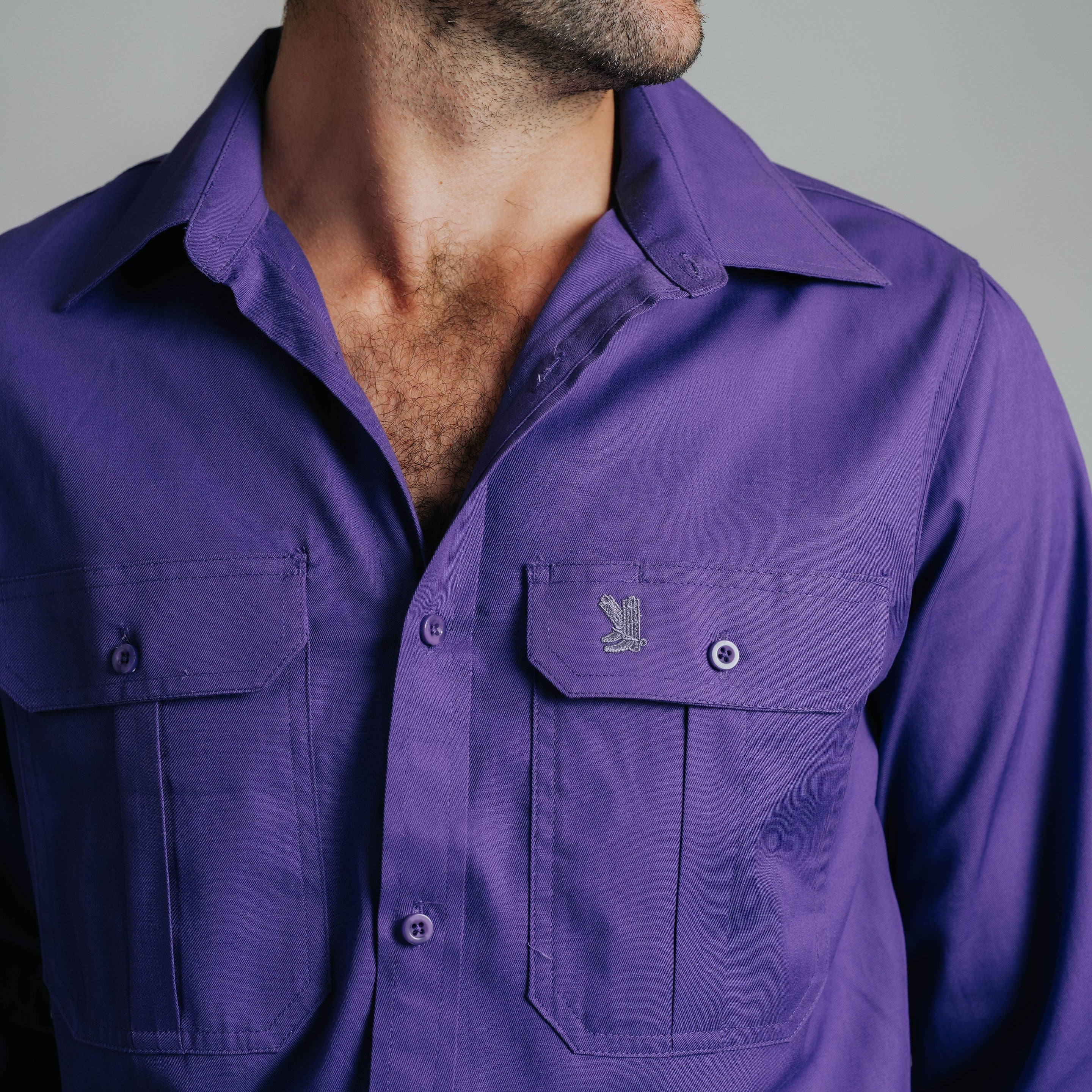 Gournama Purple Work Shirt