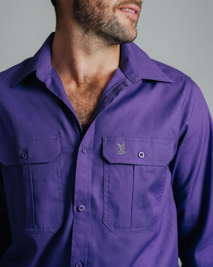 Gournama Purple Work Shirt