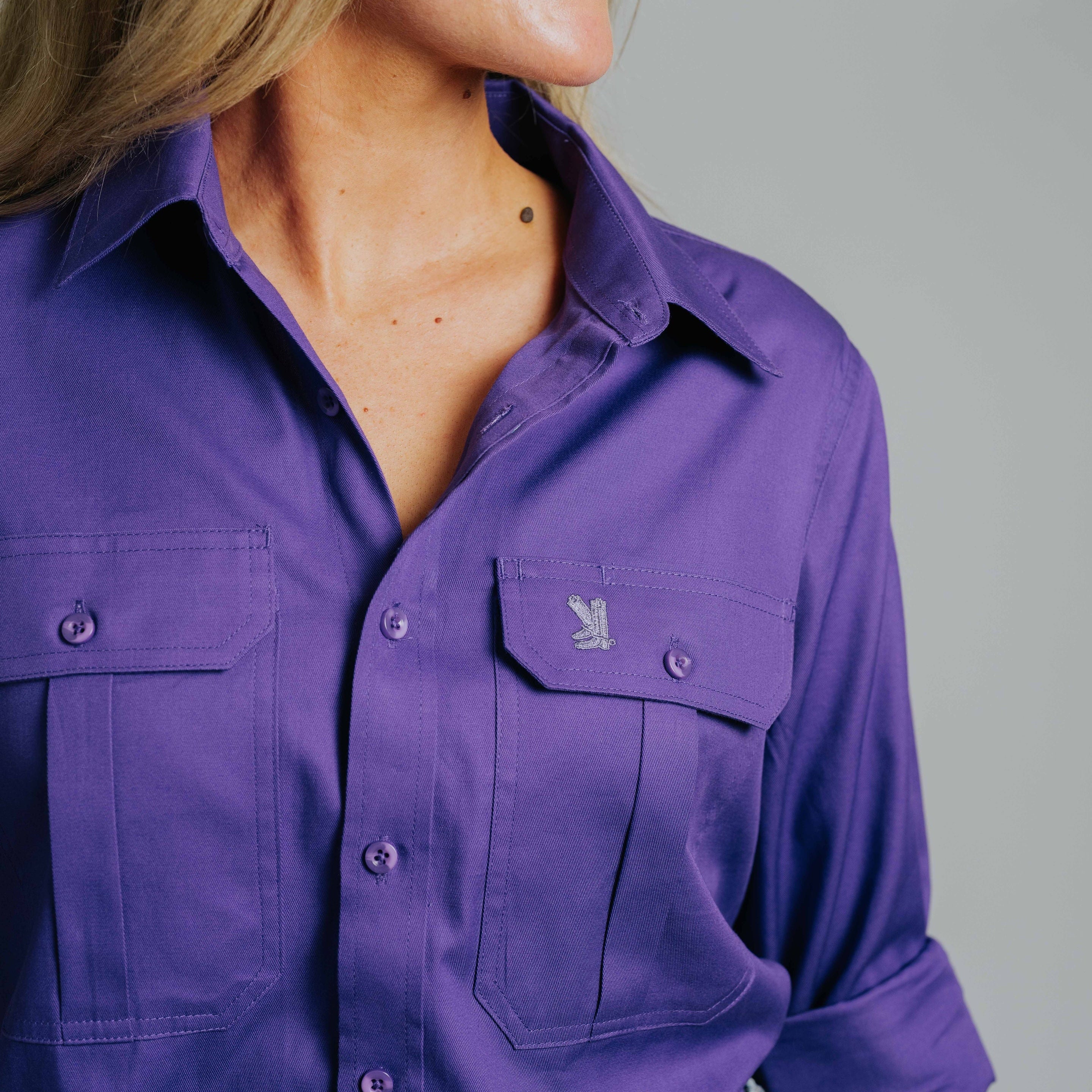Gournama Purple Work Shirt