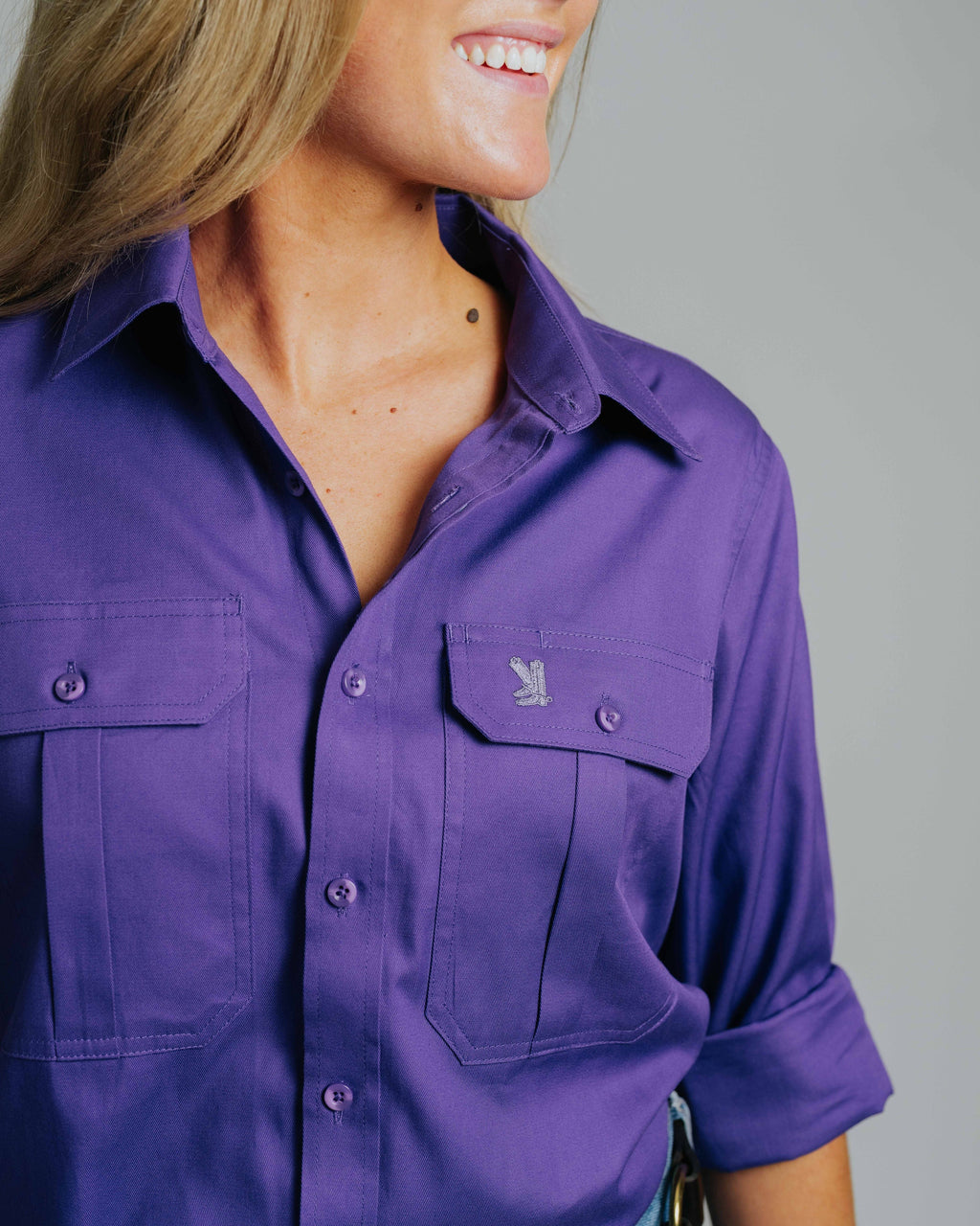 Gournama Purple Work Shirt