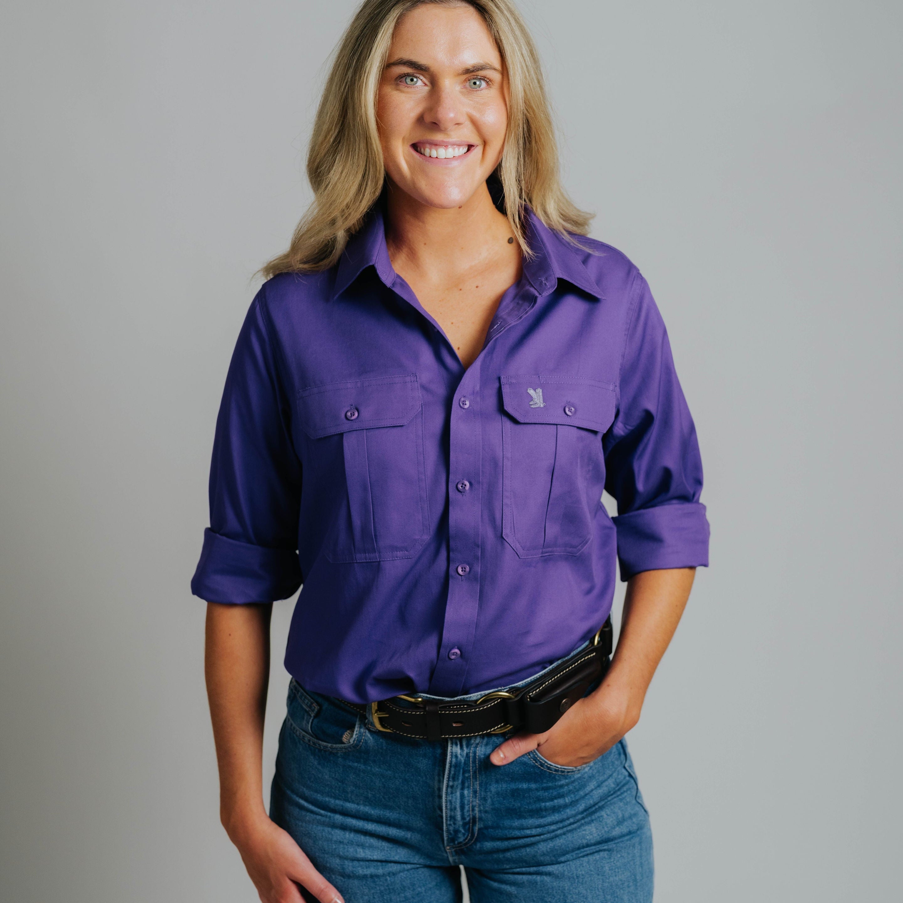 Gournama Purple Work Shirt