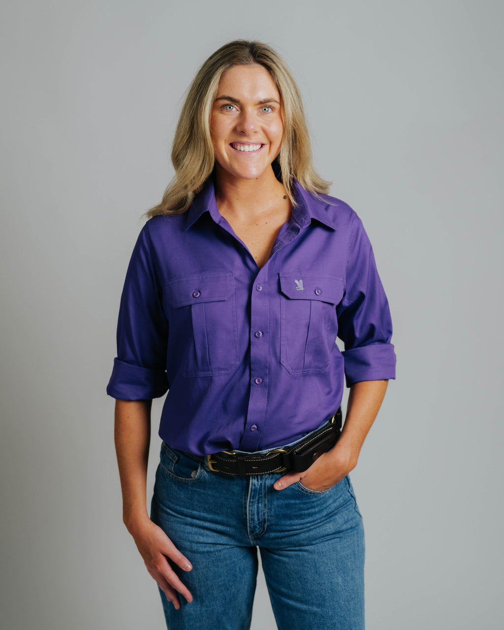 Gournama Purple Work Shirt